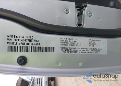 2023 Chrysler 300 300S z USA, uszkodzony, nr VIN 2C3CCABG7PH577350